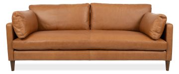 Gemma Charme Cigar Leather 3 Seater Sofa