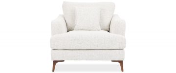 Daisy Beige Fabric Fixed back 1 Seater Armchair