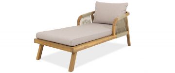 Diablo Outdoor Cream Sun Lounger