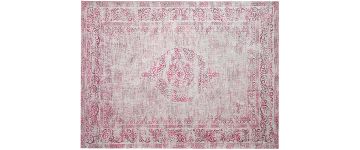 Divine Pink & Silver Jacquard Small Rug - 120x180cm