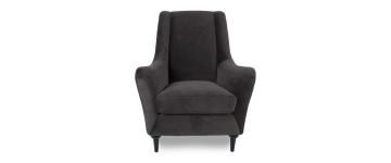 Bella Charcoal Velvet Occasional Chair