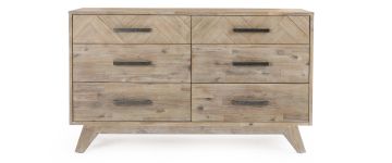 Indiana Acacia Wooden Chest of Drawers