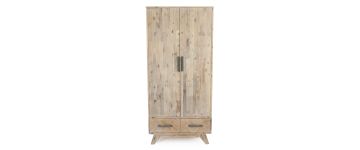 Indiana Acacia Wooden 2 Door Wardrobe