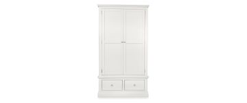 Amelia White Wooden 2 Door Wardrobe