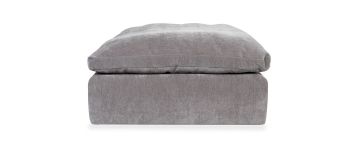 Cloud Granite Fabric Footstool