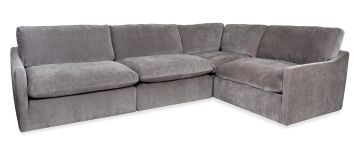 Cloud Granite Fabric 4 Piece Modular Corner Group