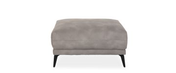 Preston Grey Fabric Ottoman