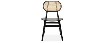Ryder Black & Cane Dining Chair