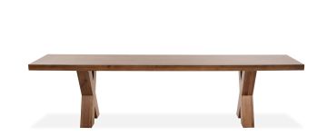 Hudson Smoked Oak Dining Bench 1.6M