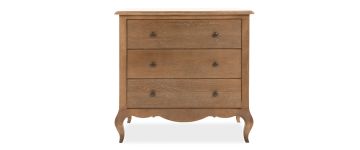 Clementine Smoked Oak 3 Drawer Chest of Drawers