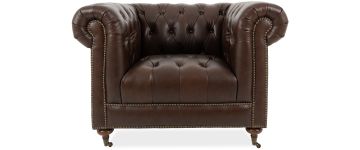 Crawford Chesterfield Cigar Leather Armchair