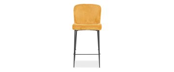 Erin Yellow Fabric Barstool