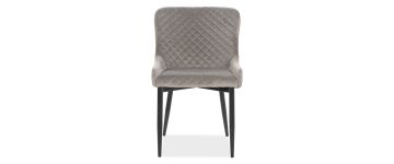 Jasper Grey Velvet Dining Chair