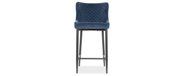 Jasper Blue Velvet Barstool