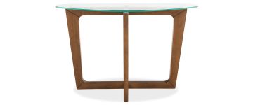 Rimini Glass Top Console Table