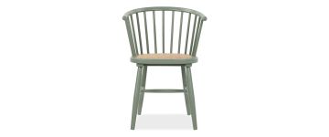 Dara Dark Sage Green Wooden Dining Chair