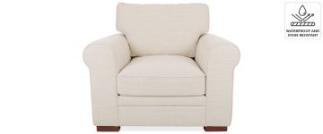 Nora Cream Fabric Armchair