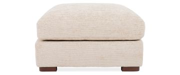 Maya Linen Fabric Footstool