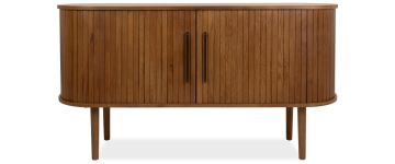 Lyra Dark Smoked Oak 1.5M Slide Door Sideboard