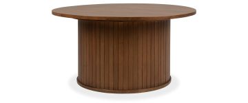 Lyra Dark Natural Oak Round Coffee Table