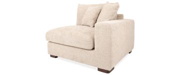 Maya Linen Fabric Right Arm Piece Sofa