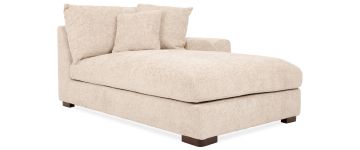 Maya Linen Fabric Right Chaise Piece Sofa