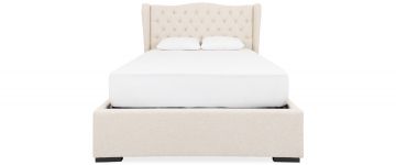 Wing Beige Fabric 6ft Super King Size Ottoman Bedframe