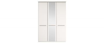Cairns White & Mirror 3 Door Wardrobe - 1.5M