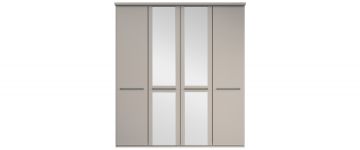Cairns White & Mirror 4 Door Wardrobe - 2M