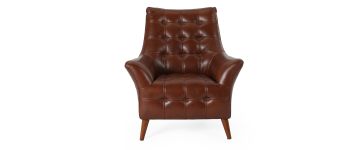 Gianni Butterscotch Leather Armchair 