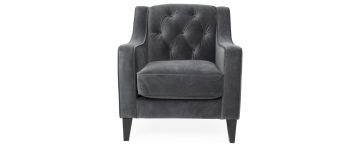 Harris Charcoal Velvet Occasional Chair