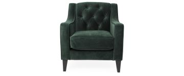 Harris Green Velvet Occasional Chair