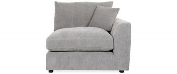 Heather Medium Grey Fabric Right Arm Piece