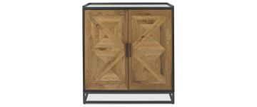 Indus Rustic Oak Drinks Cabinet