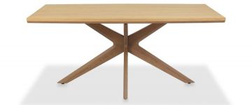 Kristen Weathered Oak 1.4m Wooden Dining Table