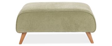 Moorfield Large Footstool in Nates Sage Fabric