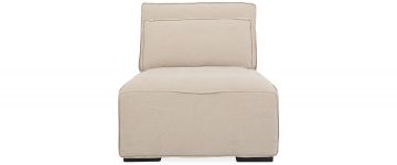 Micah Fabric Armless Sofa Piece in Linen