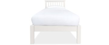 Amelia White Wooden 3ft Single Bedframe 