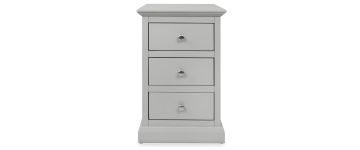 Amelia Grey Wooden Bedside Locker