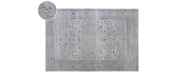 Rene Grey Jacquard Pile Rug - 120cm x 180cm