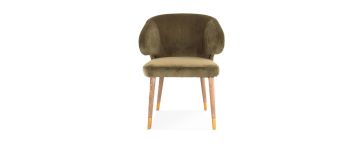 Sofia Green Velvet Accent Chair