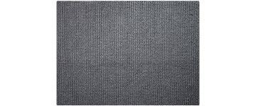 The-Braid Grey Large Hand Made Wool Rug - 160cm x 230cm