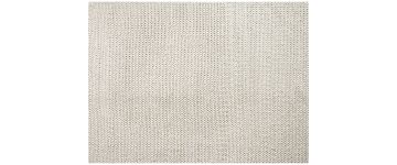 The-Braid White Large Hand Made Wool Rug - 160cm x 230cm