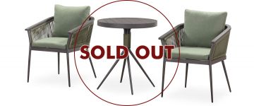 Viva Dark Green Rope Bistro Garden Set