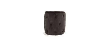 Sofia Charcoal Velvet Footstool