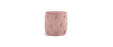 Sofia Blush Pink Velvet Footstool