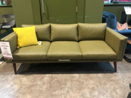 Saatchi 3 Seater Leather Sofa