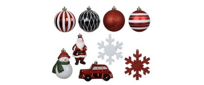 Snowfun Christmas Tree Ornaments Pack of 25