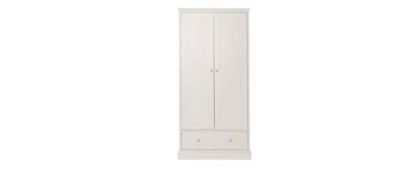 Whitby-Scandi Oak & Grey Double Wardrobe