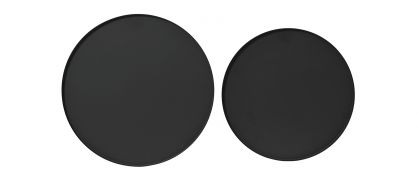 Matt Black Tray Set of 2